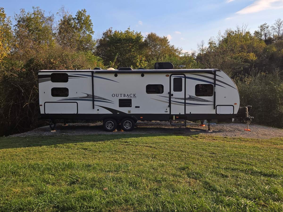 Camper outside